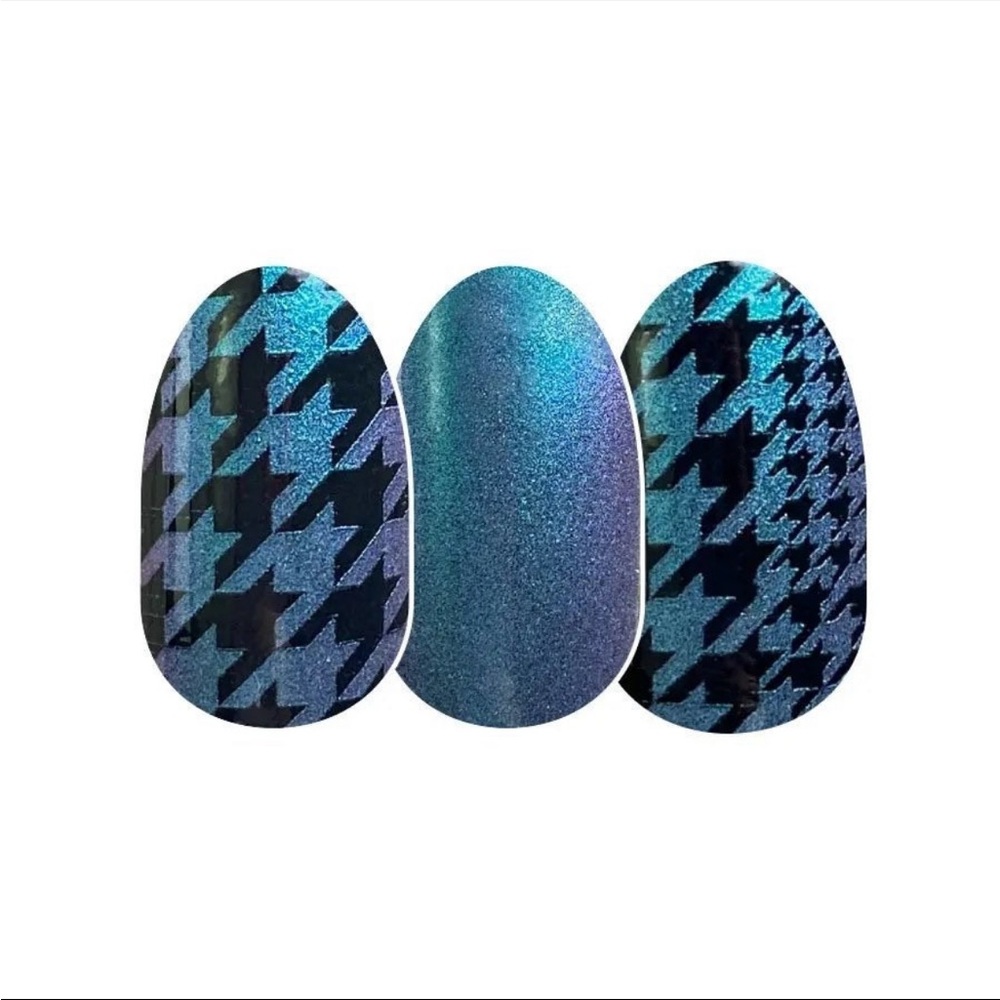 *Retired* Color Street: Suit Yourself | Houndstooth Teal Purple Duochrome Fall - Picture 12 of 13